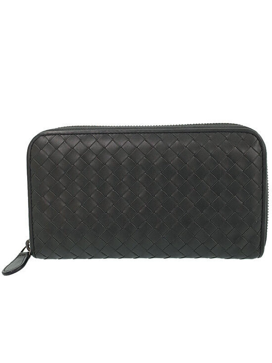 Bottega Veneta Handbags - Bottega Veneta Intrecciato Round Zipper Long Wallet